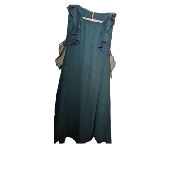FREE PEOPLE emerald tunic dress, no flaws, EUC , size 0 - Picture 2 of 8